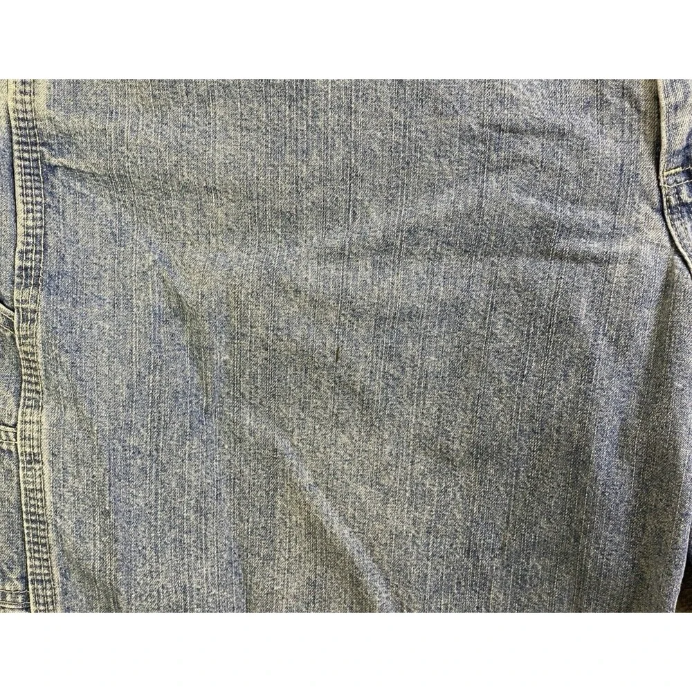 VTG Lee Dungarees Shorts Men Denim 42L Carpenter Work Grunge Baggy Y2K 90s Skate